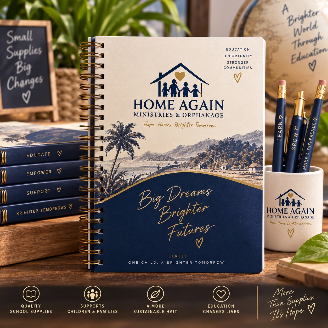 Notebook & Pen Cup Set
